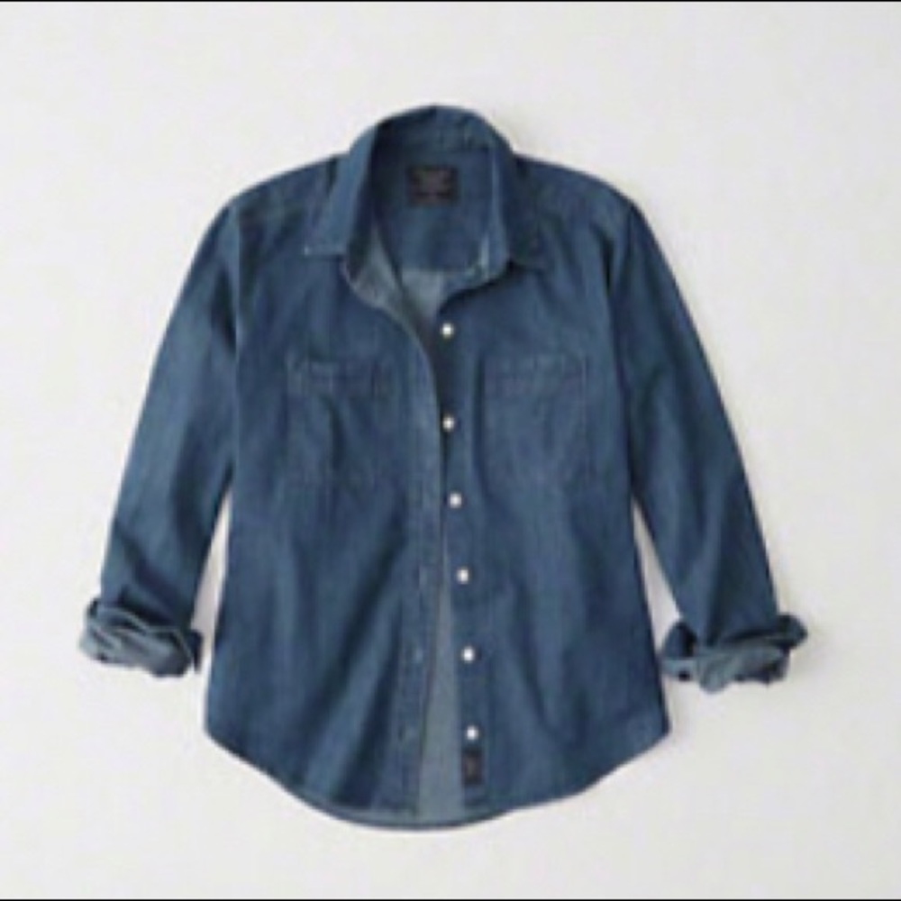 Abercrombie classic oversized denim shirt